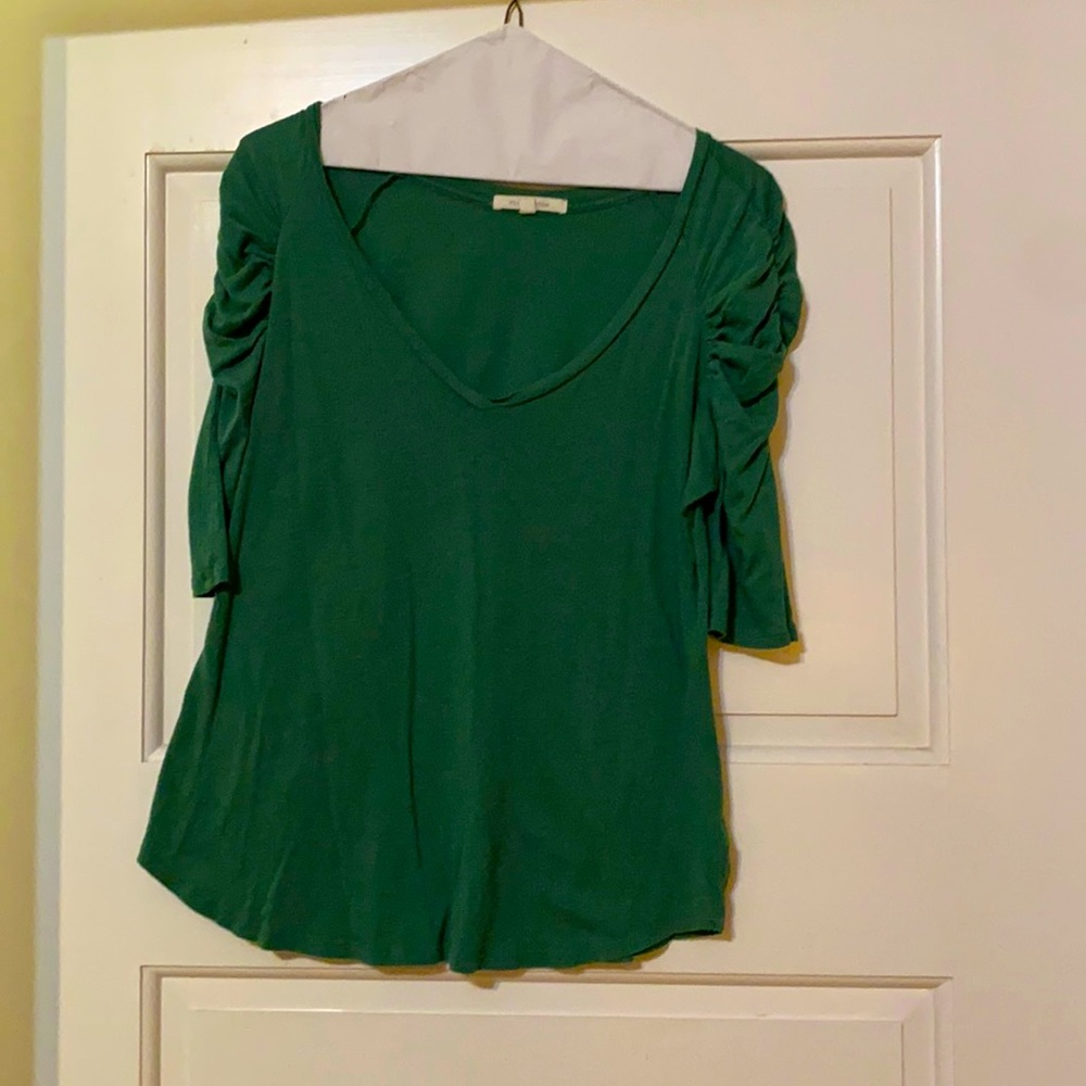 Pure Good green top from Anthropologie.